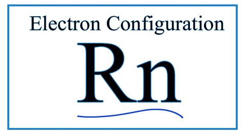 How to write the electron configuration for Radon (Rn) .